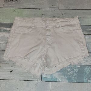 Wild Blue White Cut Off Shorts size 3